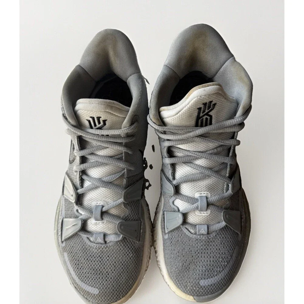 Nike Kyrie 7 TB Wolf Grey White Basketball Shoes DM5042-003 Men Size 7.5 EU 40.5